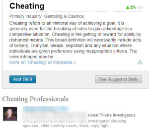 cheating